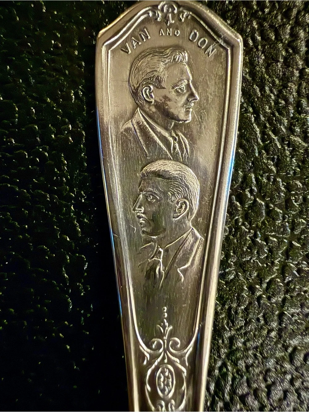 1930s Van and Don “Two Professors” Commemorative Spoon